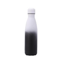 Hot selling Gradient color Cola Shape Tumbler Stainless Steel Vacuum Cup Smart Glass Water Bottle Stainless Steel Thermos Flask